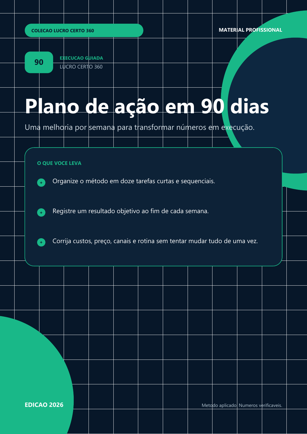 Capa do Plano de Ação de 90 Dias