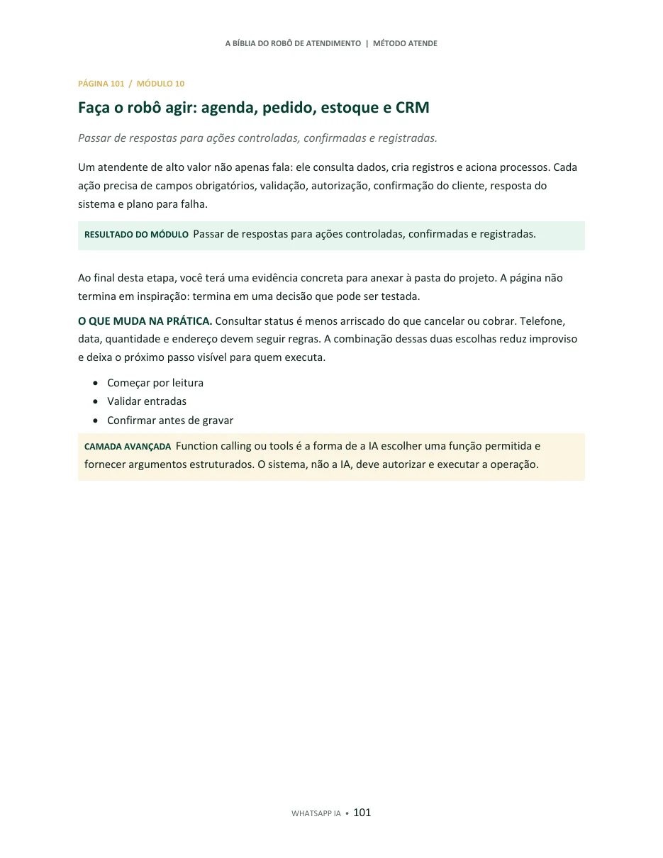 Página sobre níveis de automação